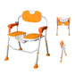 One-touch Folding Shower Chair, Orange