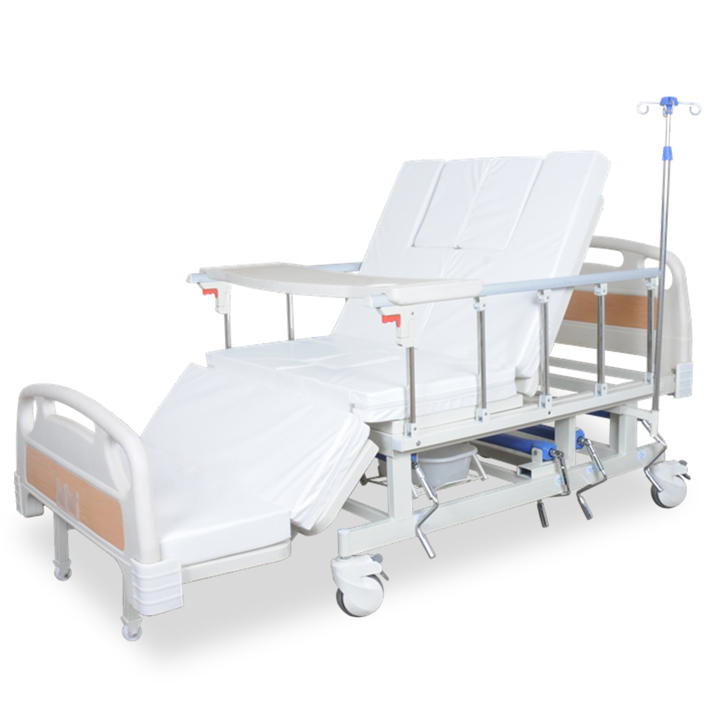 4-Function Manual Hospital Bed (Mattress Included)