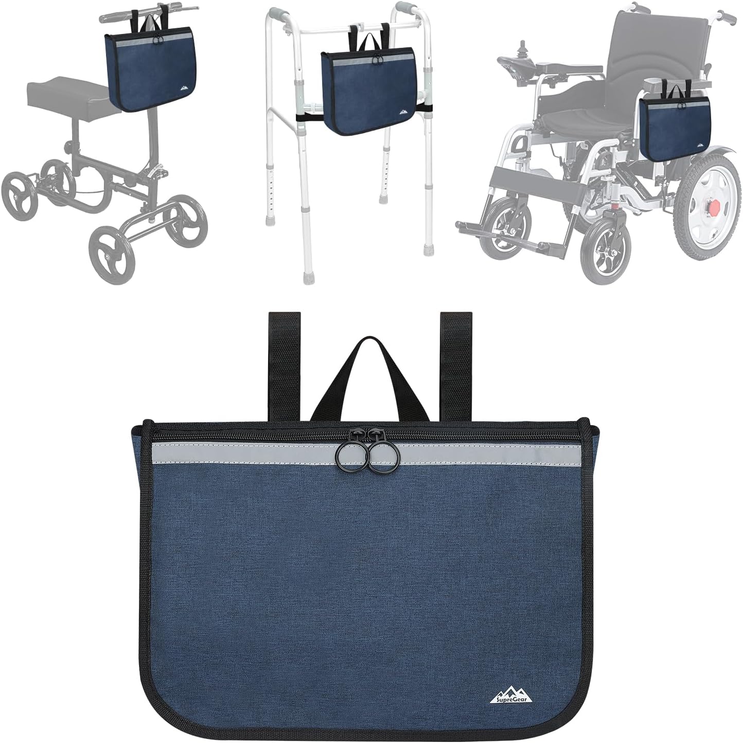 Wheelchair Side Bag for Rollator and Walkers