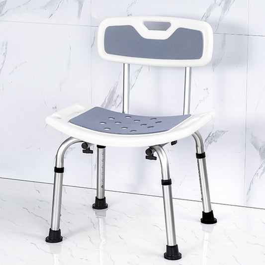 Shower Chair w/ Backrest & Optional Suction Cups