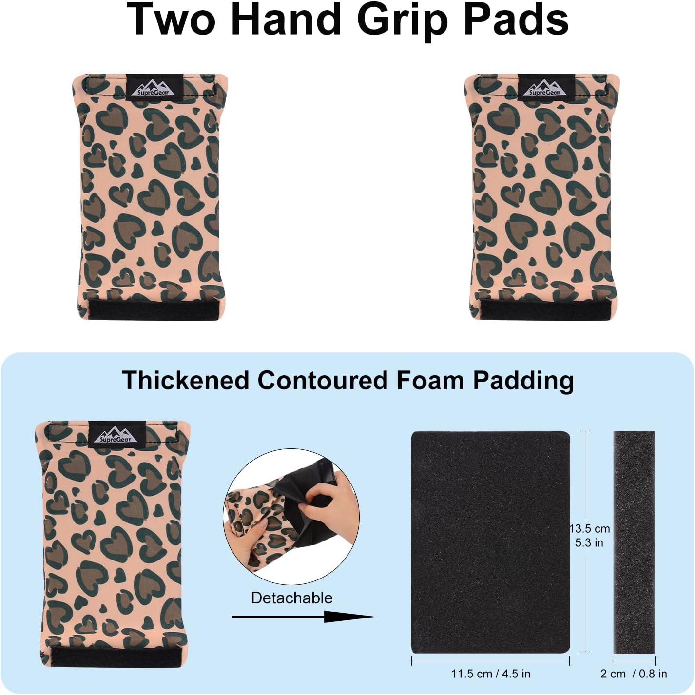 Hand Grips 2-Pack, Padded Non-Slip Hand Covers