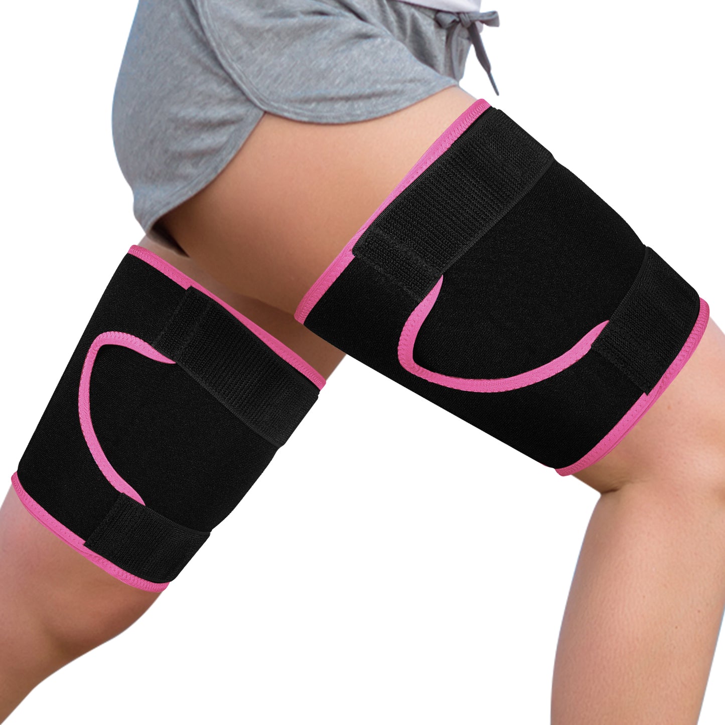 2 Pack Adjustable Thigh & Hamstring Compression Sleeve Brace