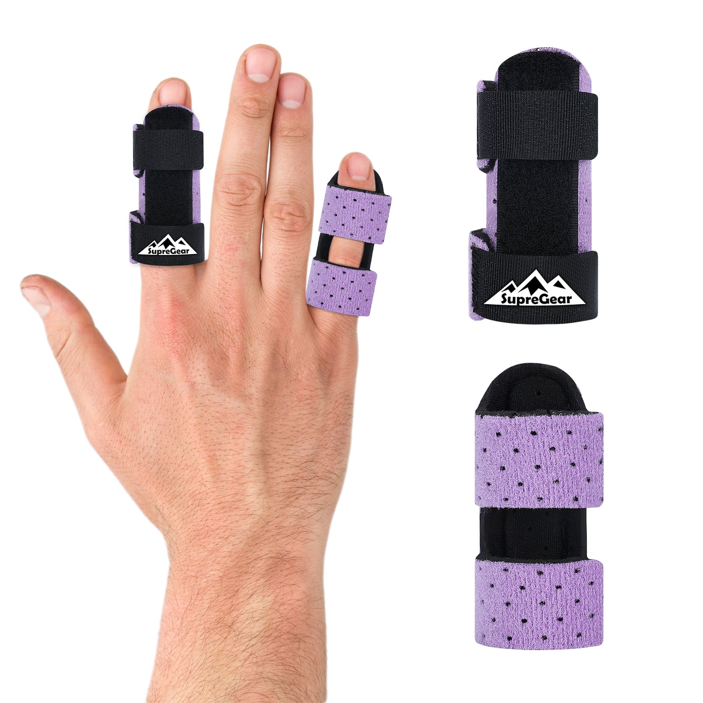 2-Pack Finger Splints, Universal Support for Broken & Trigger Fingers