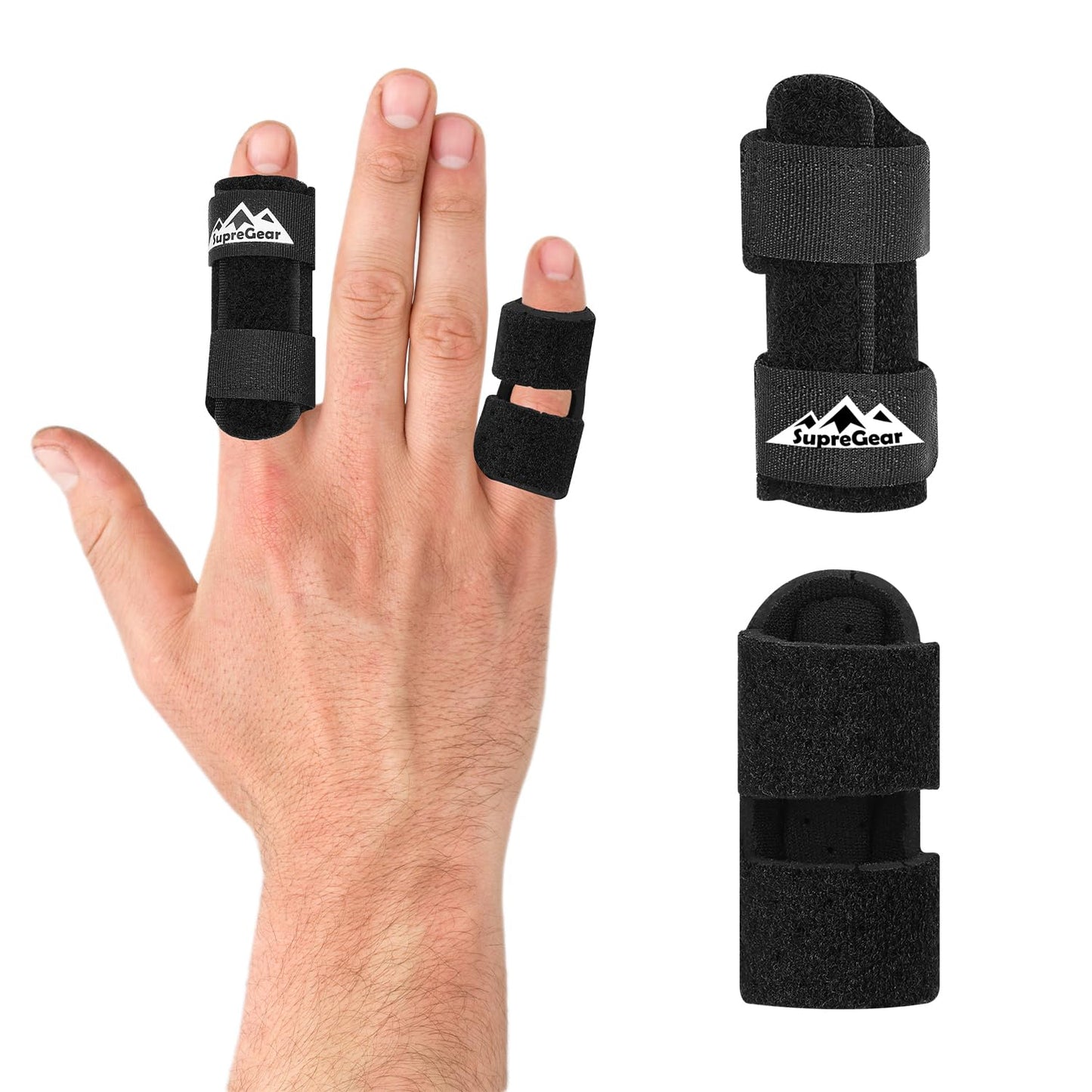 2-Pack Finger Splints, Universal Support for Broken & Trigger Fingers