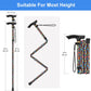 5-Level Adjustable Height Walking Stick Folding Cane