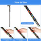 5-Level Adjustable Height Walking Stick Folding Cane