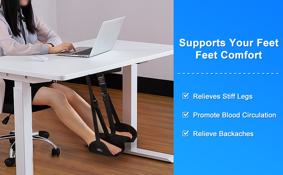 Desk Foot Hammock, Ergonomic Footrest, Adjustable Feet & Leg Rest Swing,  Office Chair Sling, Gaming Computer Mini Footstool, Table Hanger Mount,  Under desk Hanging Rests, Portable Airplane Plane Travel Elevation, Cozy  Accessories