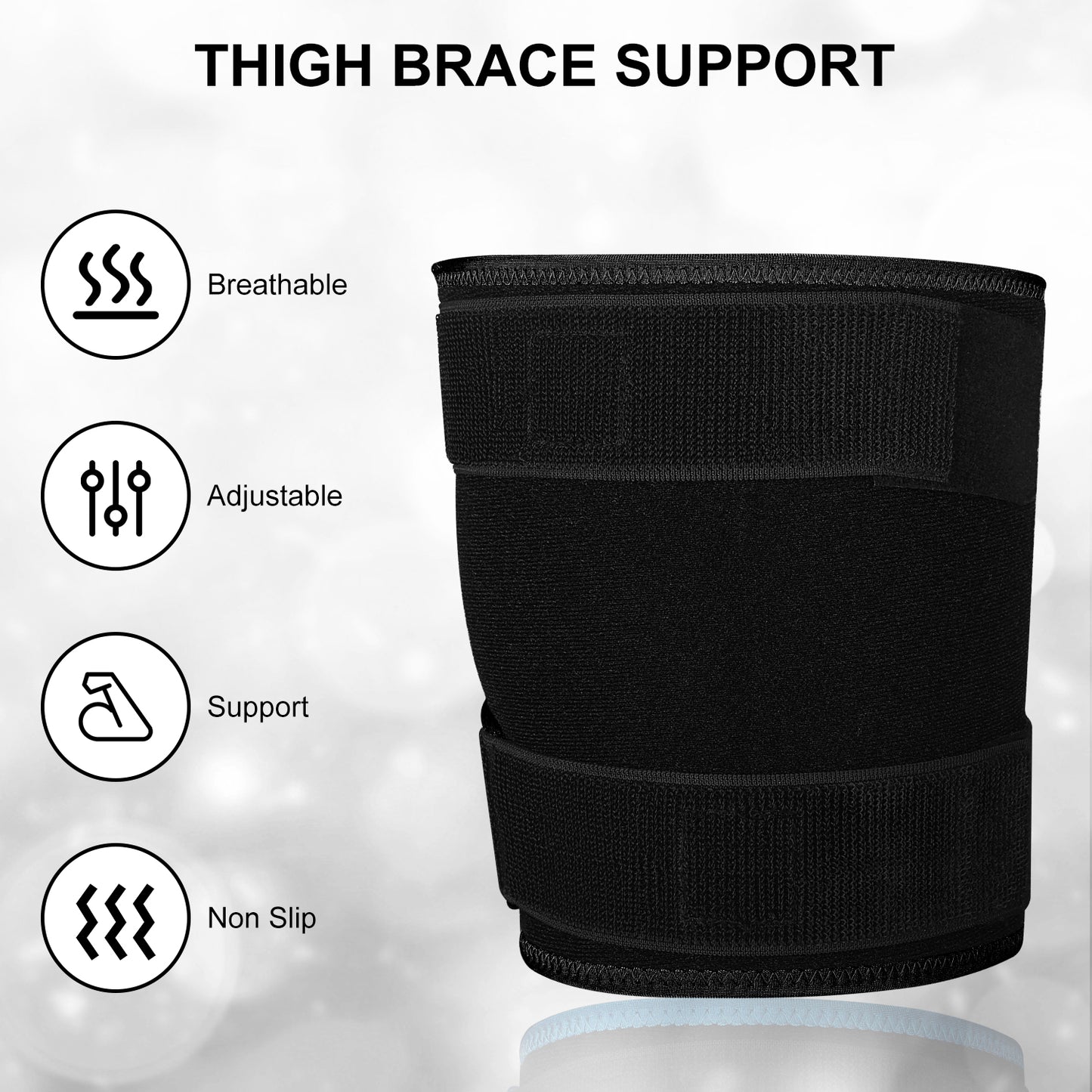supregear Thigh Brace, Adjustable Hamstring Compression Sleeve for