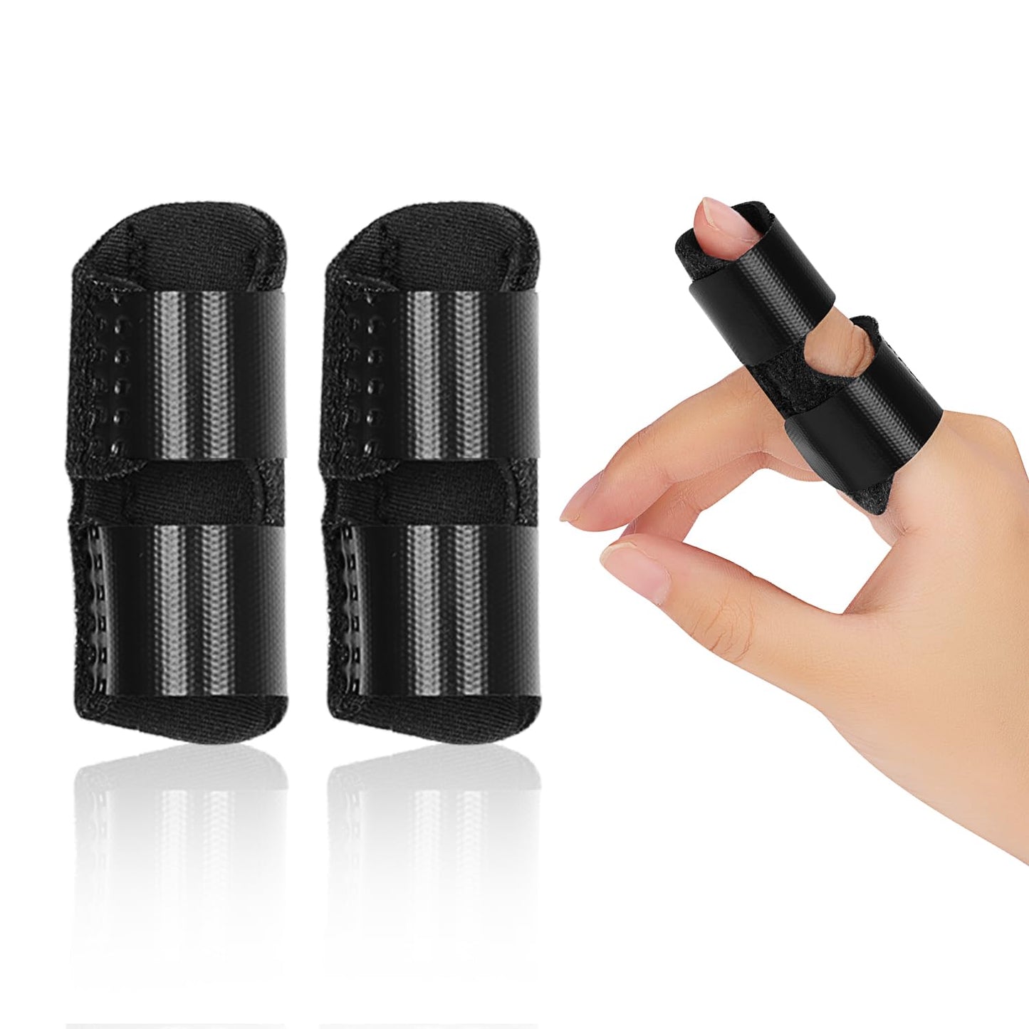 2 Pack Adjustable Kids Finger Splint Support