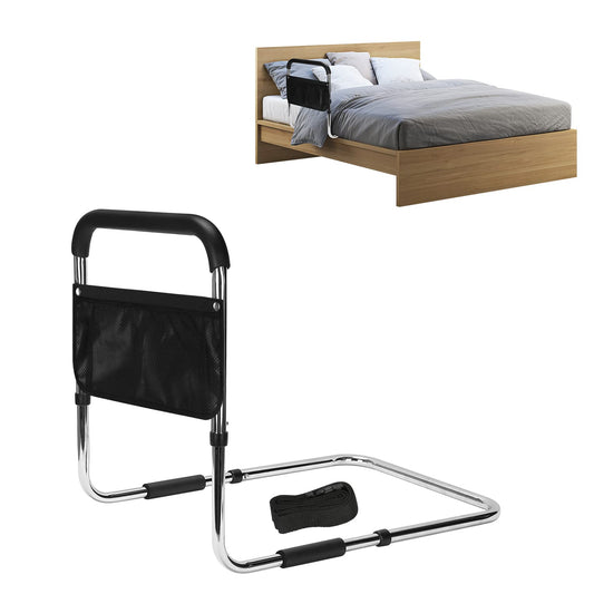 Adjustable Bed Rail with Storage Bag and Fixing Strap