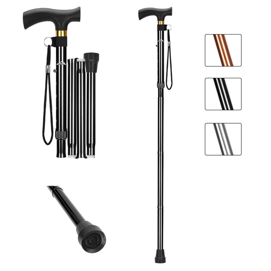 Collapsible Aluminum Folding Cane with T-Handle