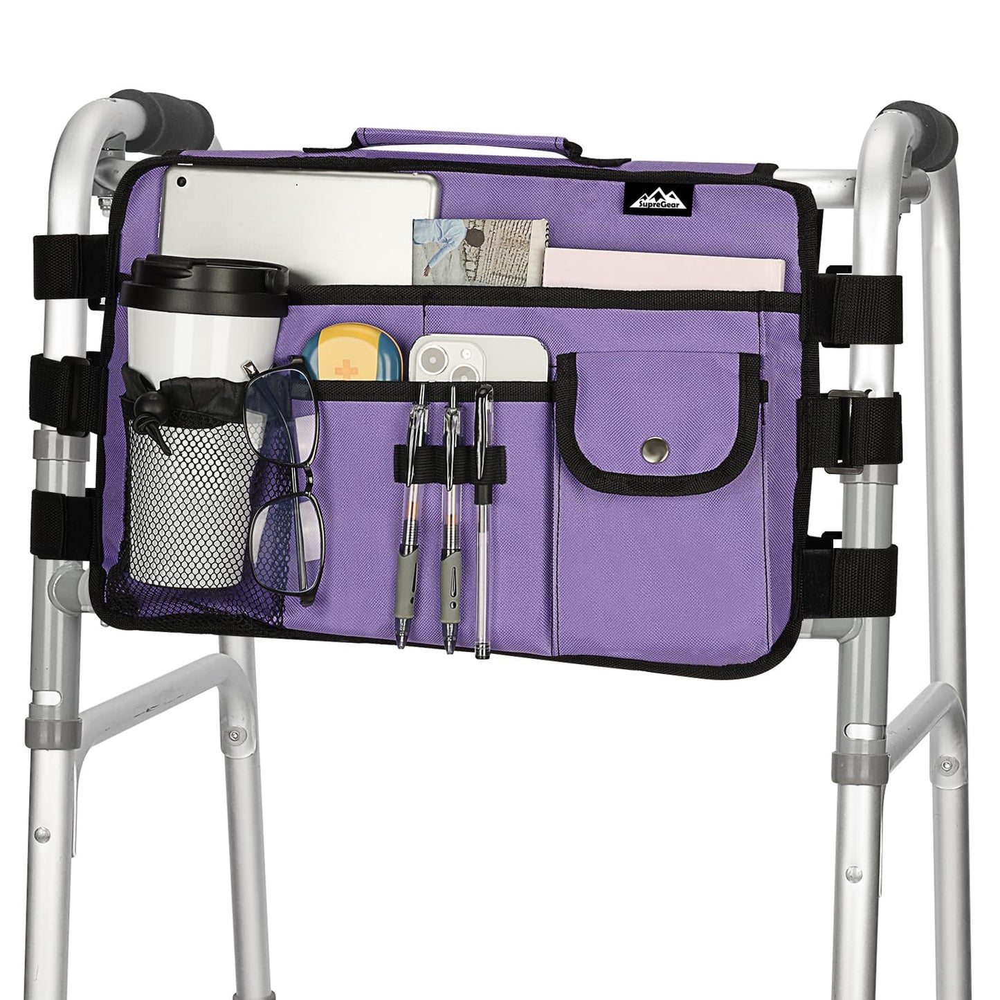 Double Side Walker Bag with 9 Pockets