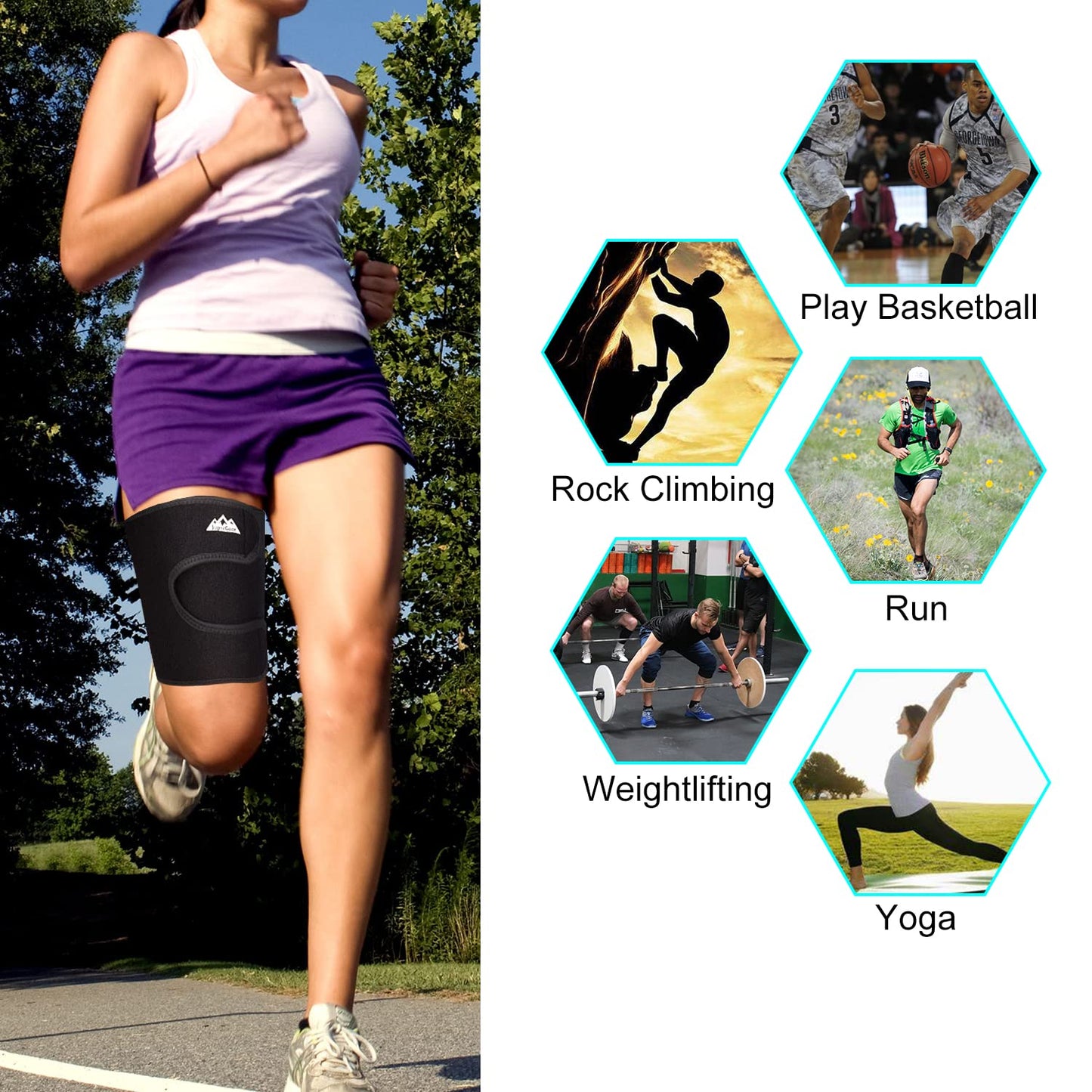 Thigh Brace Support for Groin & Quad