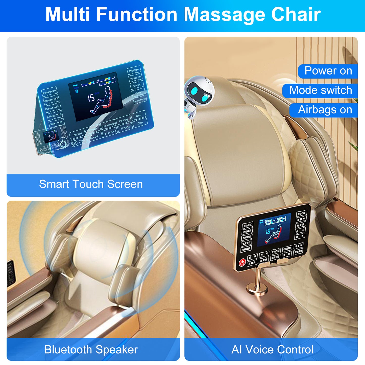 Smart Heat Therapy Massage Device Multifunctional Wireless