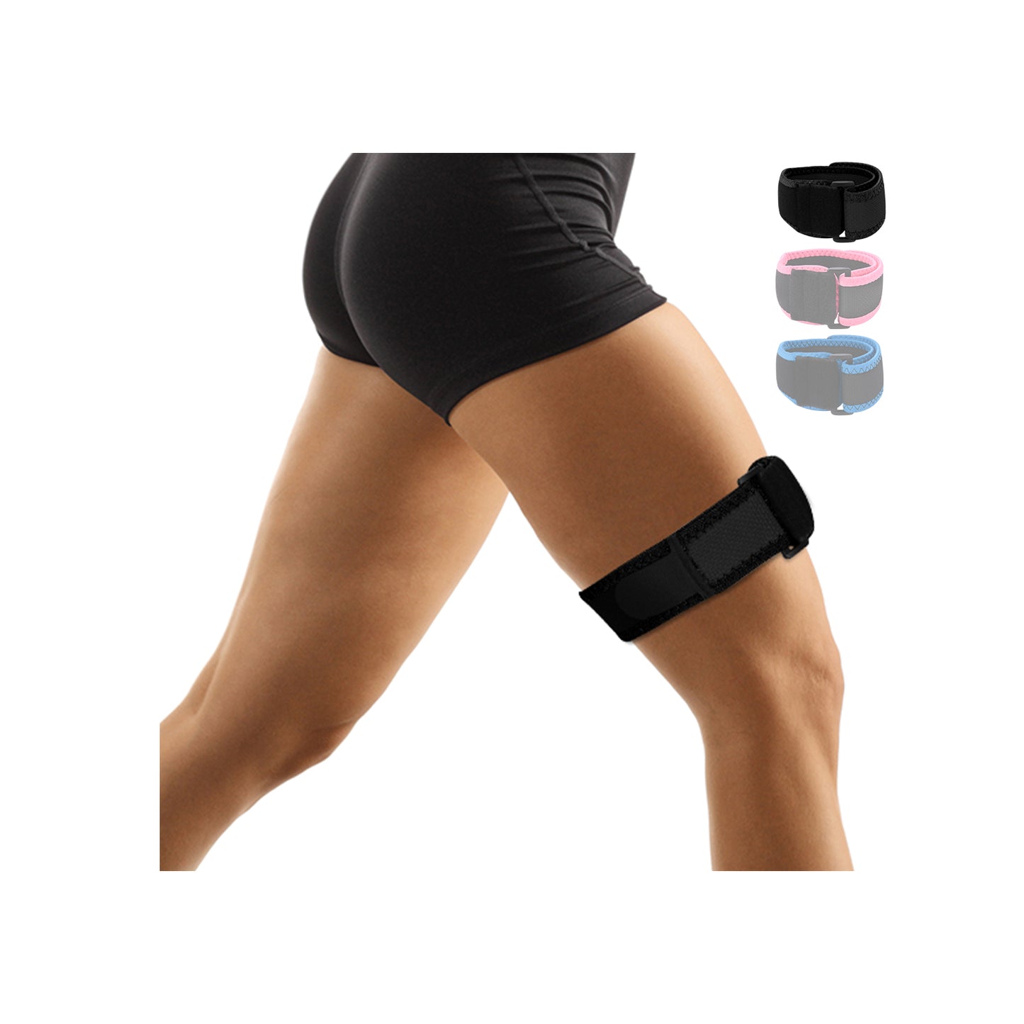 supregear IT Band Strap, Adjustable Iliotibial, Knee, Thigh, Hip & ITB  Syndrome Compression Wrap Support, Breathable Patellar Tendonitis and  Osgood Schlatters Stabilizer Brace for Men and Women : : Health &  Personal