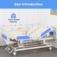 3-Function Remote Control Electric Hospital Bed (Mattress Included)