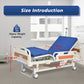 Hidden Adjustable Crank Hospital Bed(Mattress Included)