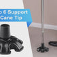 6-Prong Self Standing Replacement Cane Tip