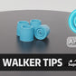 4-Pack Walker Tips, Heavy Duty Rubber Caps