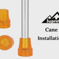 4-Pack 3/4" PVC Cane Tips