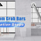 Non-Slip Bathroom Grab Bar Rail