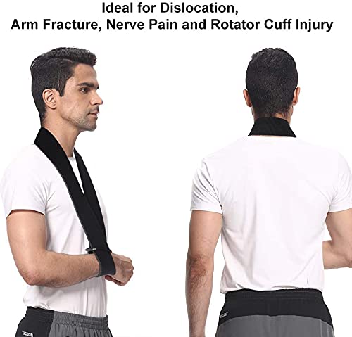 Buy Adjustable Foam Arm Sling Shoulder Immobilizer - Use While Sleeping  Support for Rotator Cuff, Broken and Fractured Bones, Sprains, Strains,  Tears, Post Surgery & Dislocations by Brace Direct Online at Low