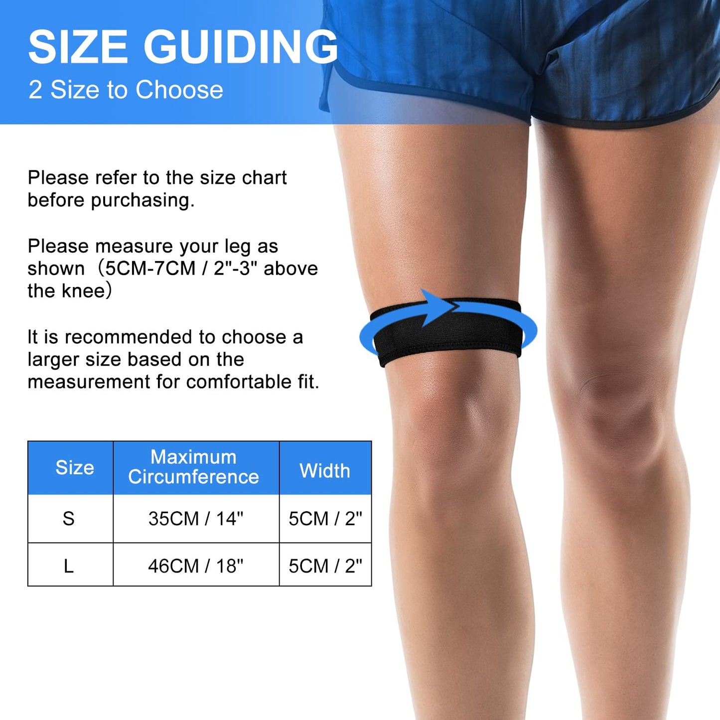 IT Band Strap for Iliotibial Knee Thigh Hip & ITB Syndrome