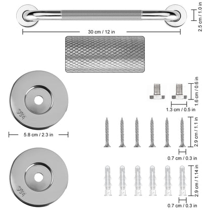 Non-Slip Bathroom Grab Bar Rail